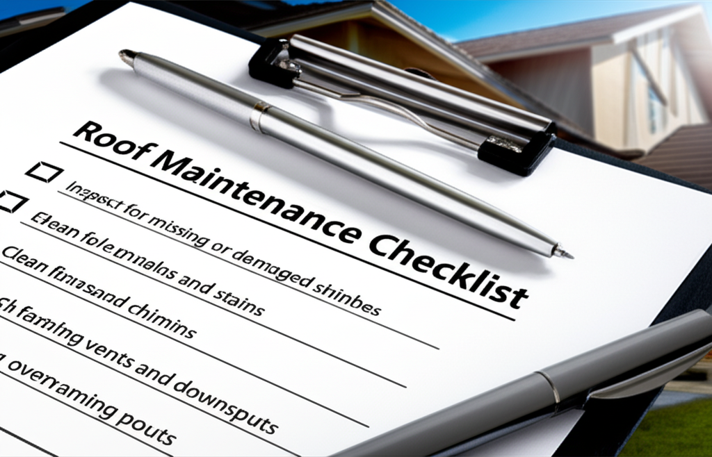 Spring Roof Maintenance Checklist